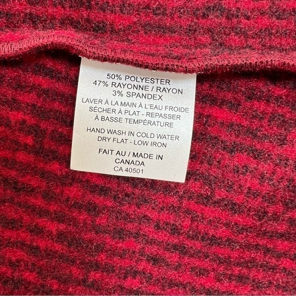 NWT Dinh Ba Knit Red and Black Blazer - Size XS - Picture 6 of 7